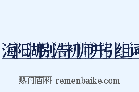 海阳湖别浩初师并引组词是什么意思的图片